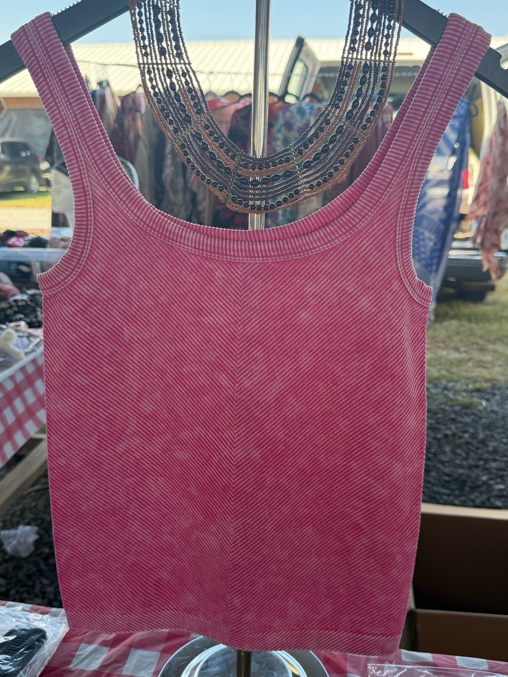 Zenana Womens Pink Tank Top